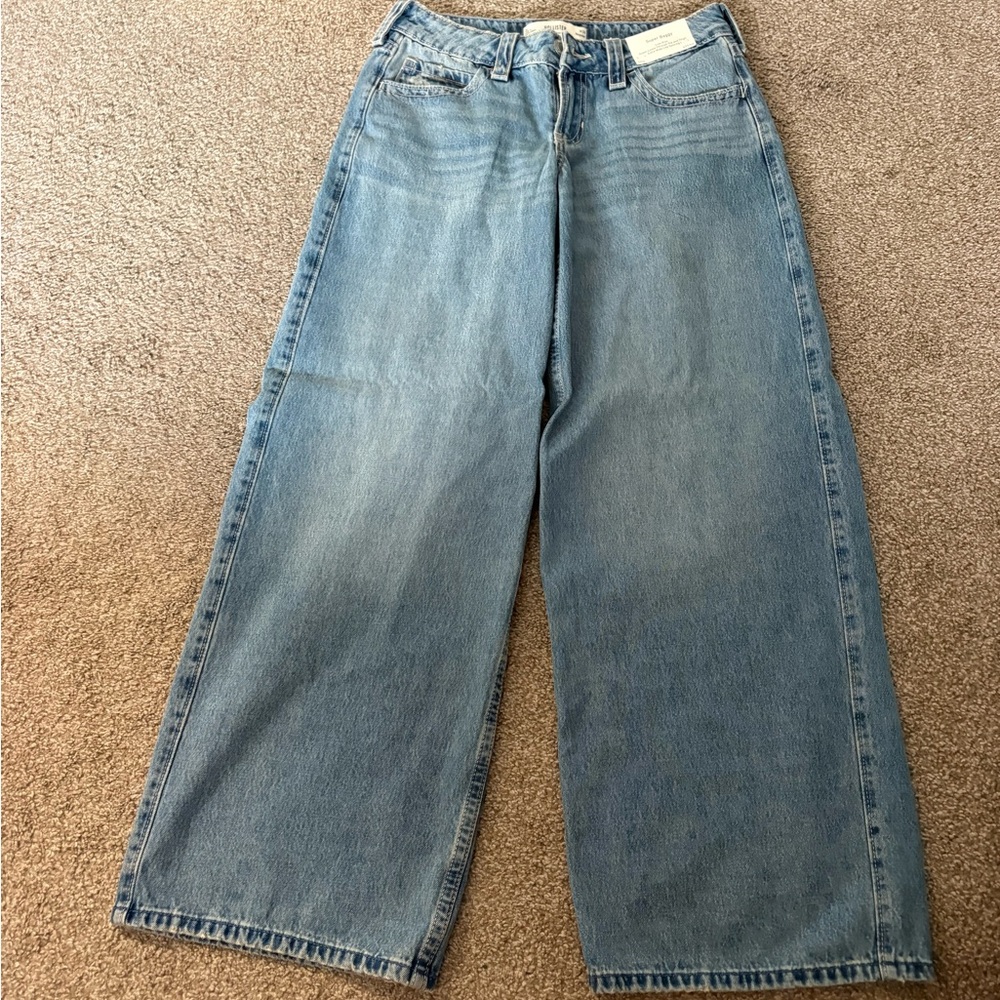 Hollister Light Blue Wide Leg Jeans